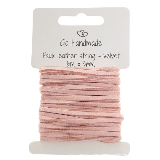 Lederimitat-Schnur - Go Handmade