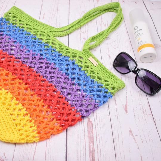 Strandnetz - Regenbogen