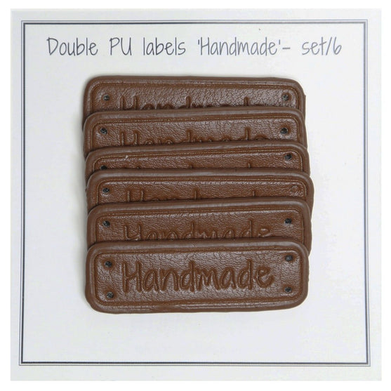 

PU-Leder Etikett "Handmade" 5 x 1,5 cm - Go Handmade
1