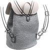 

Taschenklappe mit Magnetknopf - Beige/Silber - Go Handmade
7