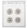 

Bottoni in perla con pietra - Dorato - Diverse dimensioni - Go Handmade
1