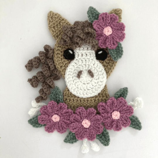 Floral Horse Head - Applikation