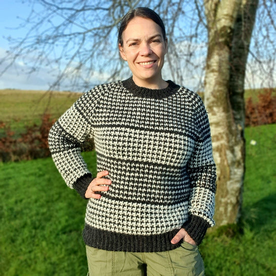 

Houndstooth Harmony - Pullover
1