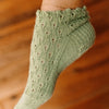 

Rosmarino - Kurze Socken mit Lochmuster
3