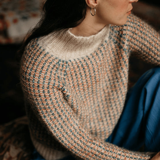 

Vintage Tiles - Strukturierter Pullover
1