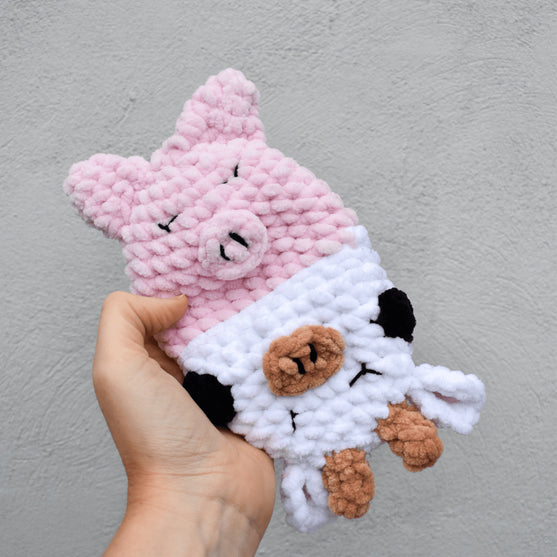 

Kuh und Schwein - Wendepuppe
1