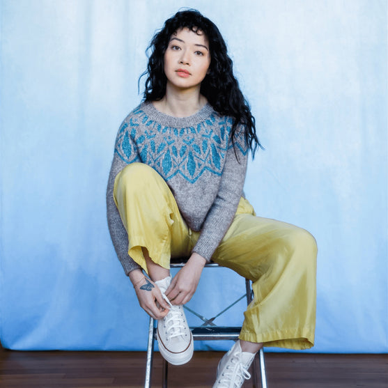 

Arima - Farbmuster-Pullover
1