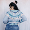 

Whim - Farbmuster-Pullover
5
