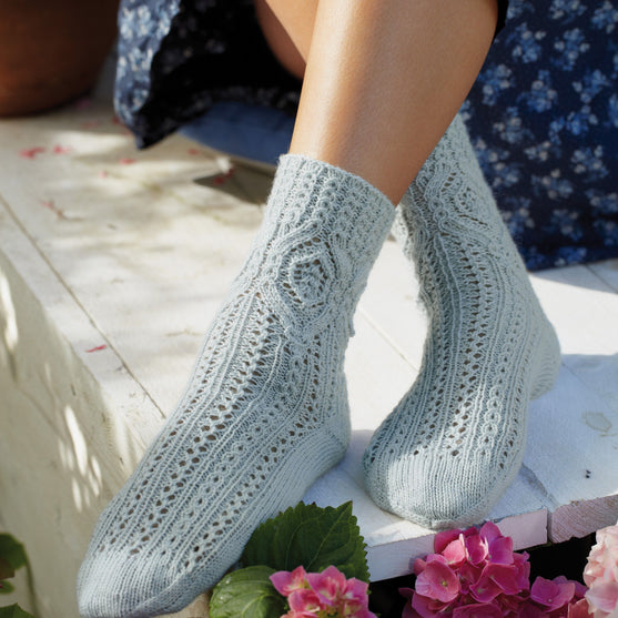 

Socken mit Rautenmuster - R0013
1