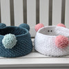 

Teddy Basket mit PU-Lederboden
3