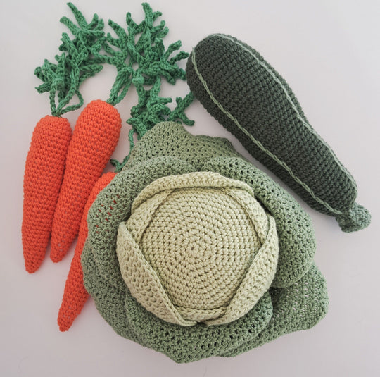 Gemüse - Kohl, Karotten und Zucchini