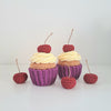 

Cupcakes mit Kirschen
1
