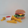 

Hamburger und Pommes
2