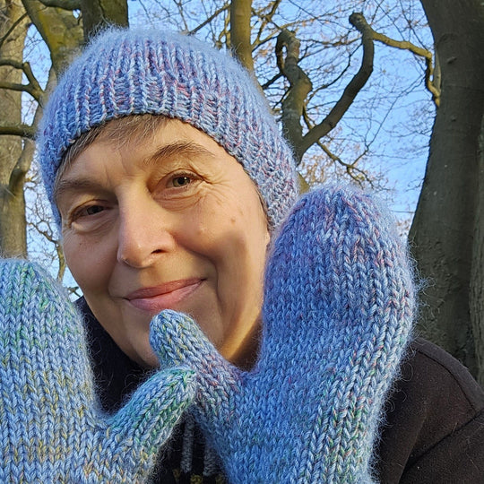 Chunky Mütze und Fäustlinge