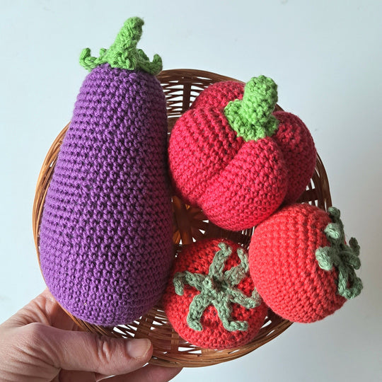 Gemüse – Tomate, Aubergine und Paprika