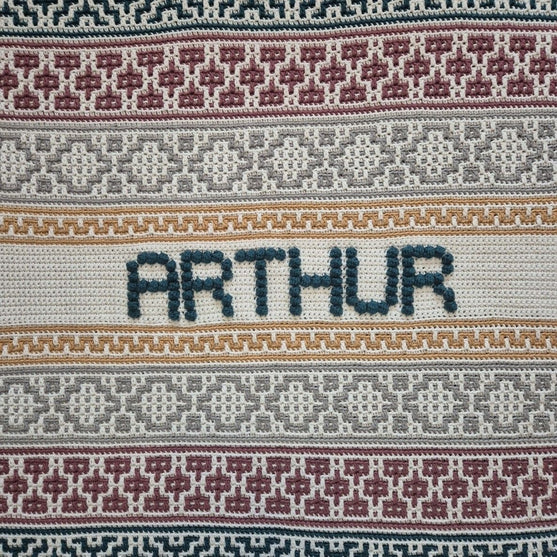 

Lullaby Name Mosaic - Personalisierte Babydecke
5