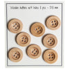 

Bottoni di legno - Round Groove - Chiari - Go Handmade
1