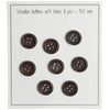 

Holzknöpfe - Round Groove - Dunkel - 8 stk. - Go Handmade
4