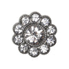 

Bottoni Bling - Pietre grandi - Argentato - 4 pz. - Go Handmade
1