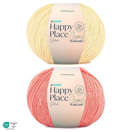 

Happy Place Solid - Hobbii X TL Yarn Crafts
1