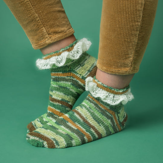 Frigg - Kurze Socke mit Rüsche