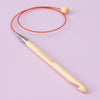 

Tunesische Bambushäkelnadel mit Seil – 50 cm - Hobbii
2