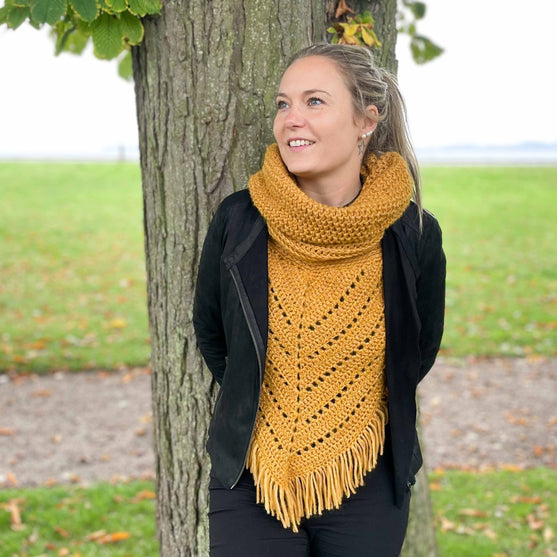 

Diva - Tørklæde med krave
1