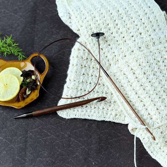 

Ginger - Austauschbares Tunesische Häkelnadelset - KnitPro
8