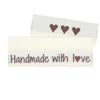 

10 Etichette - Handmade with love - 3 cuori - Go Handmade
1
