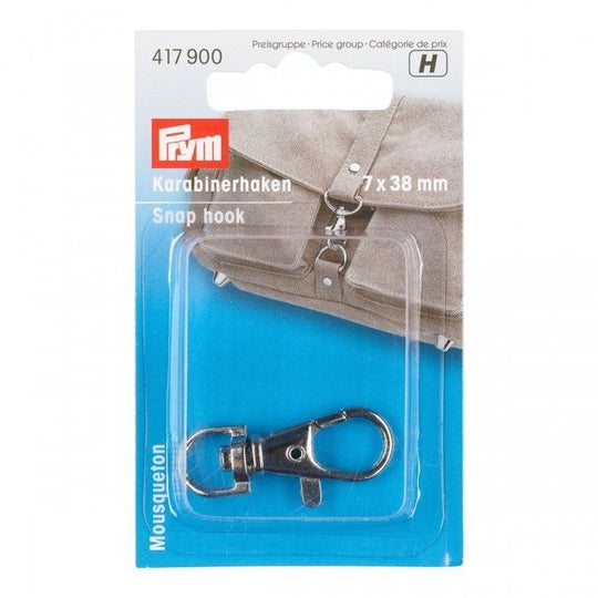 Moschettone con gancio - Argento - Prym