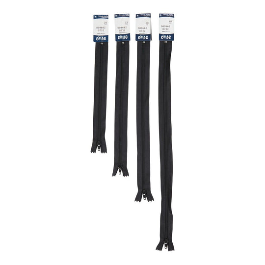 Spiral Reißverschluss 4 mm - Schwarz