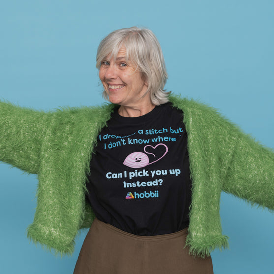 

Dropped A Stitch T-shirt - Yarniis (Limited Edition) - Hobbii
7