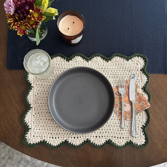 

Scallops - Rechteckiges Tischset
1