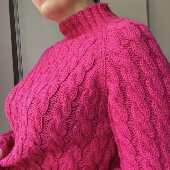 

Easy Cable Sweater - Pullover
2