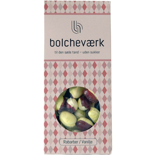 Rhabarber &amp; Vanille - Zuckerfreie Bonbons - Bolcheværk