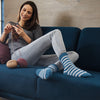 

Socken mit Streifen
2