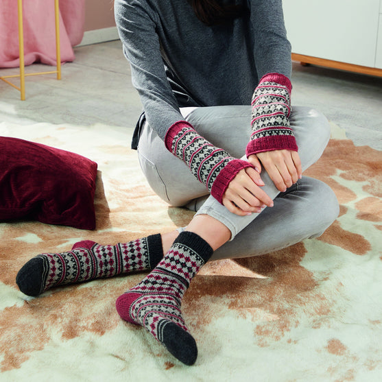 

Socken im Jacquardmuster
1