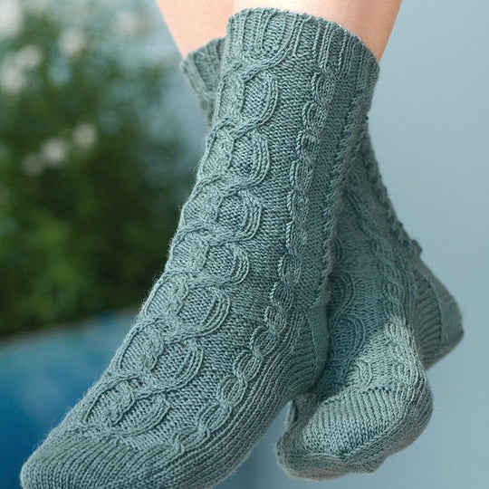 Socken mit italienischem Anschlag