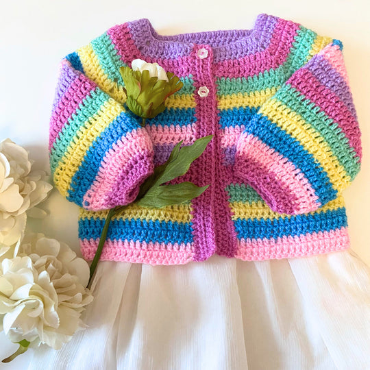 Sunshine and Rainbows - Baby-Cardigan