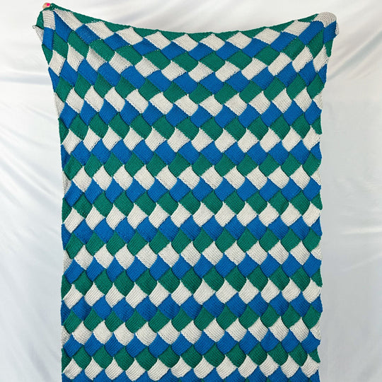Gewebte Decke - Entrelac Decke